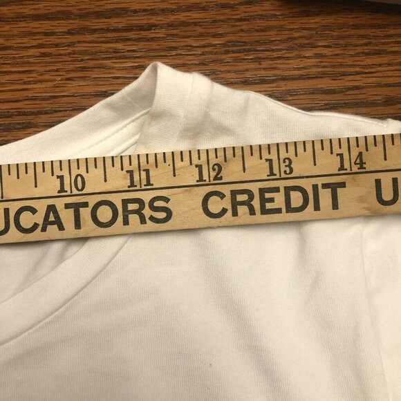 A New Day Women's Short Sleeve Mini T-Shirt Wrap Dress White Sz M - Picture 8 of 11